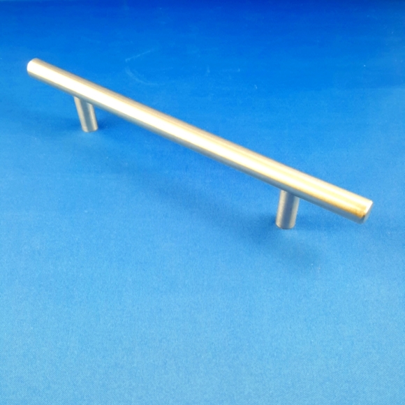 NEW Cabinet Drawer Solid Bar Pulls Brushed Stainless Steel Finish (Pack of 10) - Picture 4 of 10
